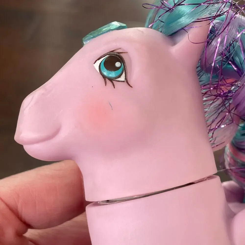 My Little Pony Brilliant Bloom w/ Brush Comb & 2 I Luv You Barrettes MLP READ